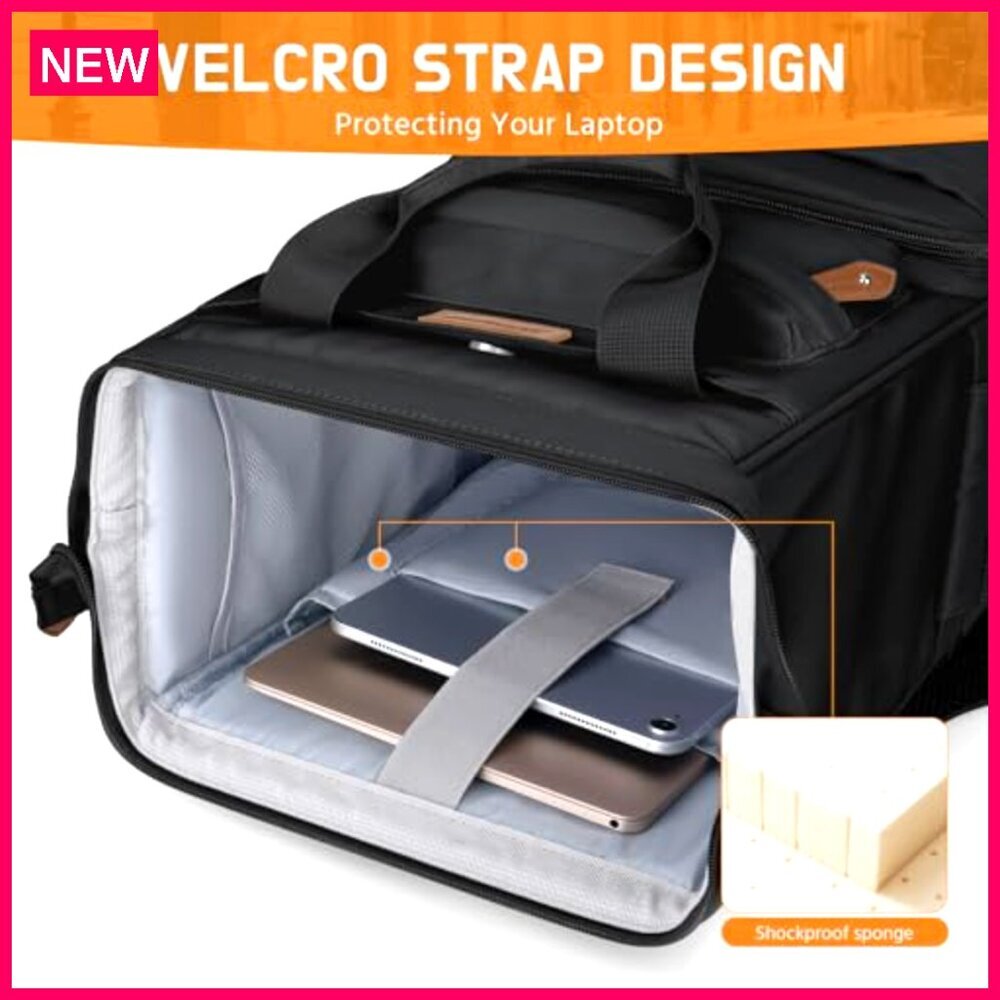 Large 17.3 Inch Laptop Backpack Waterproof Anti-theft Travel Work Bag - Picture 6 of 7